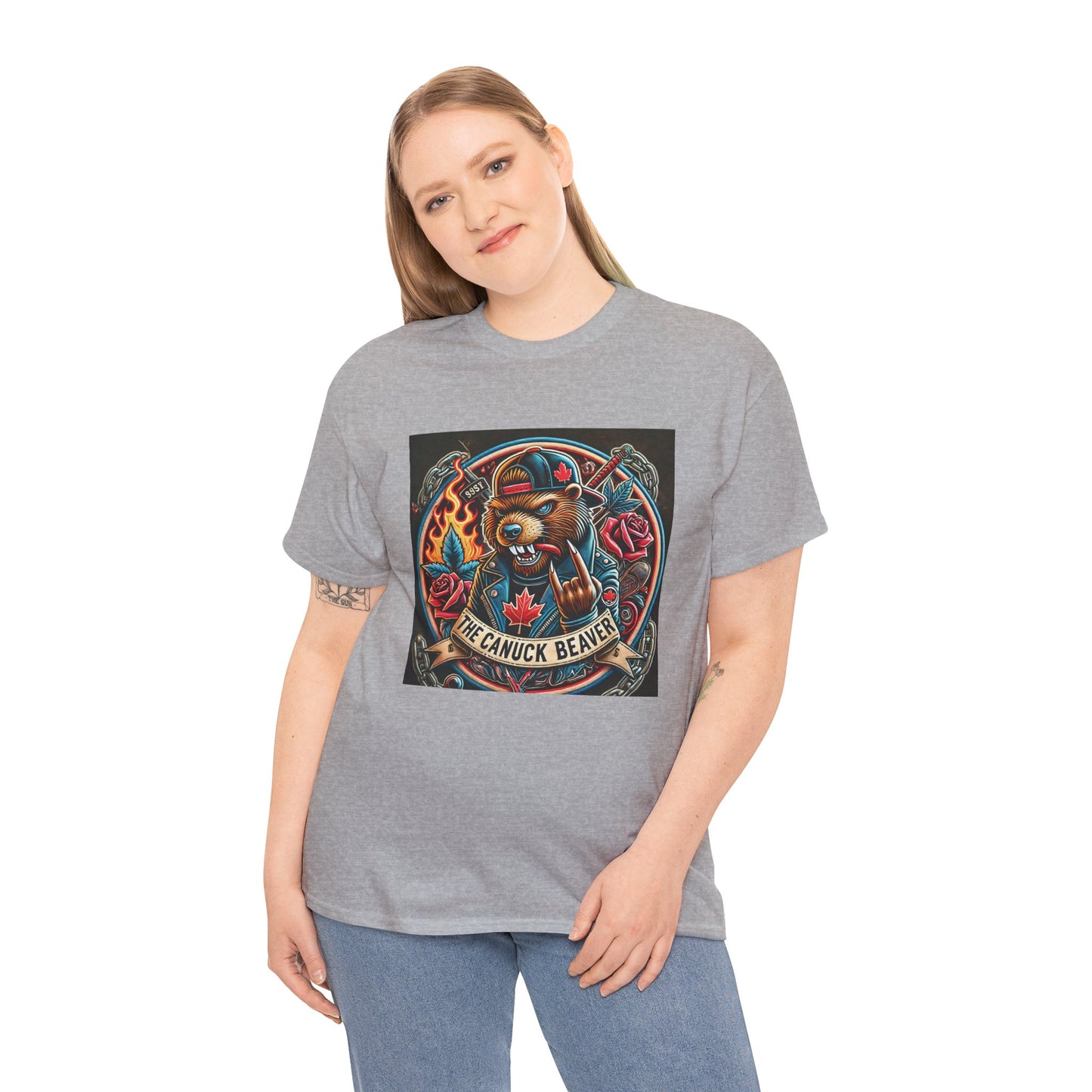 Punk Beaver Tee β Bold & Rebellious Canadian Streetwear