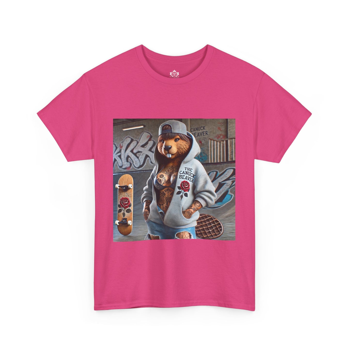 Skater Punk Tee - Female Beaver Design