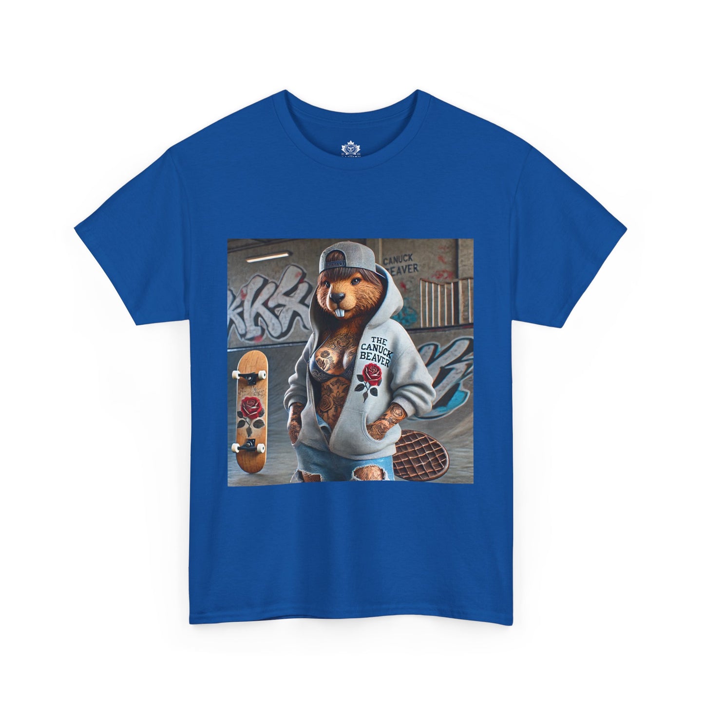 Skater Punk Tee - Female Beaver Design