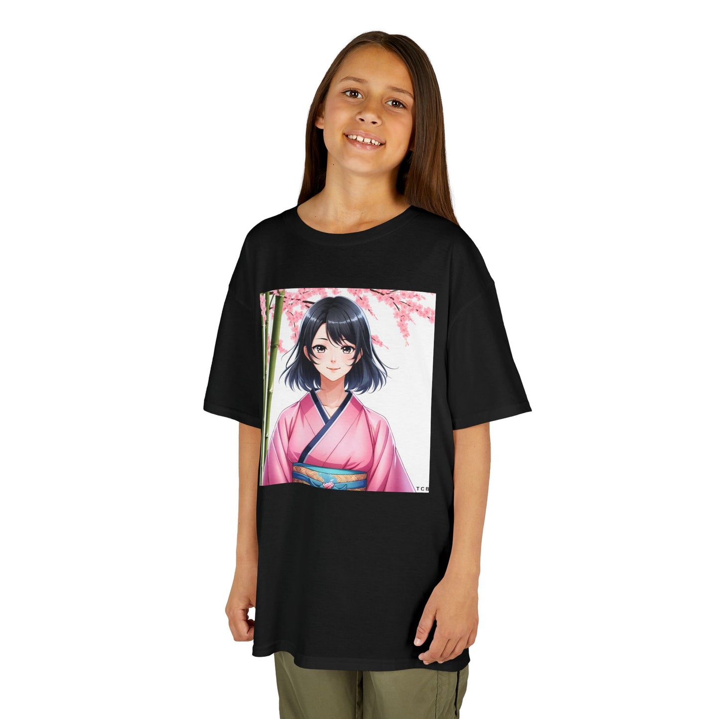 Cherry Blossom Anime Kids Tee – Spring Sakura T-Shirt for Children