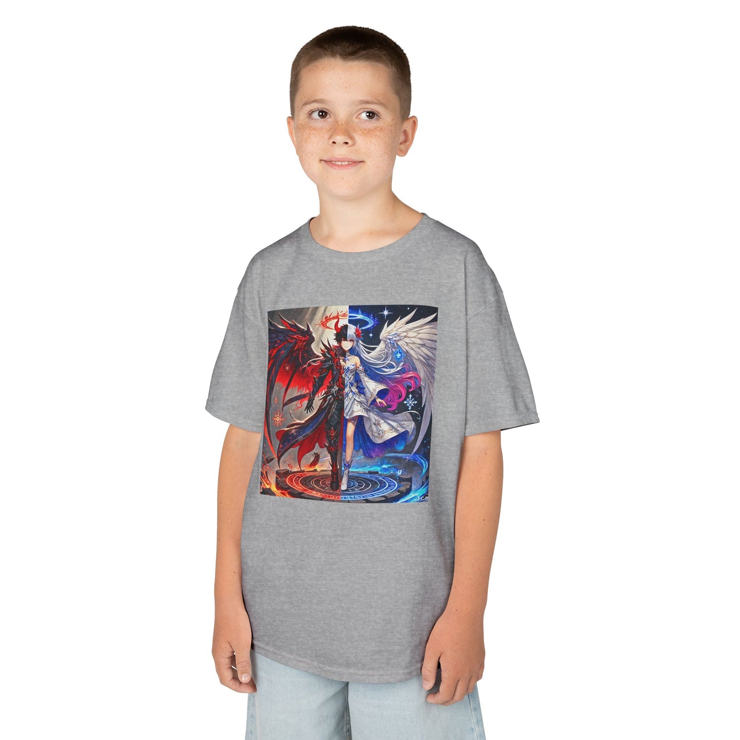 Kids Gemini Anime Tee – Zodiac Twins Graphic T-Shirt