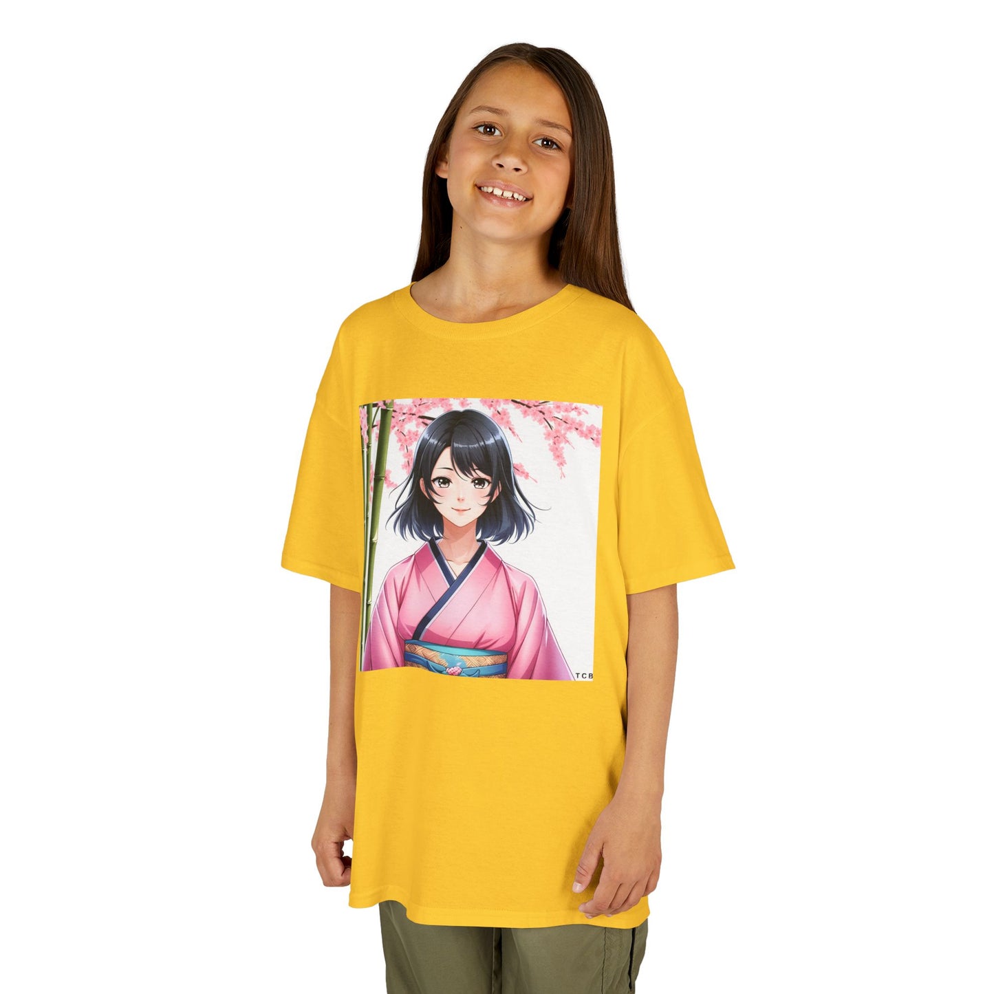 Cherry Blossom Anime Kids Tee – Spring Sakura T-Shirt for Children