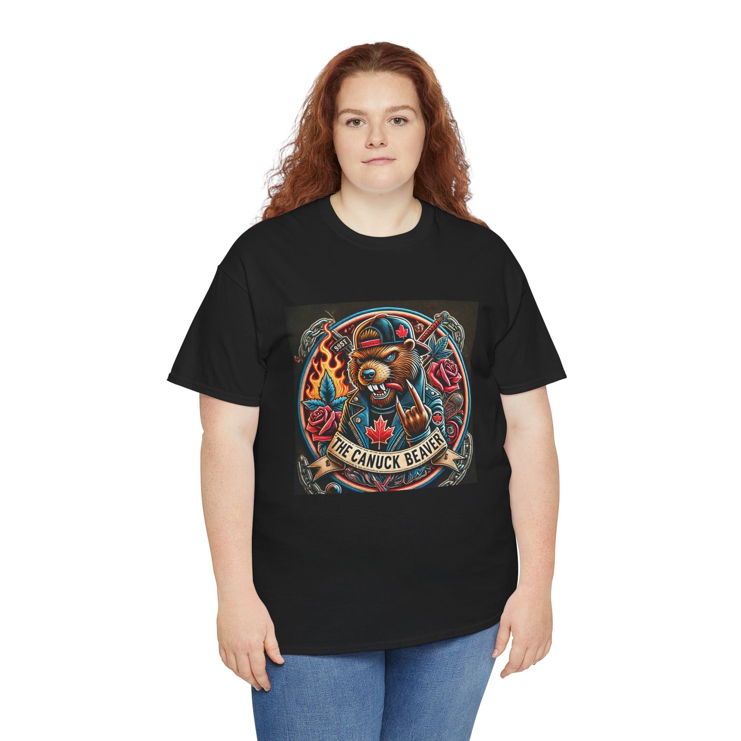 Punk Beaver Tee β Bold & Rebellious Canadian Streetwear