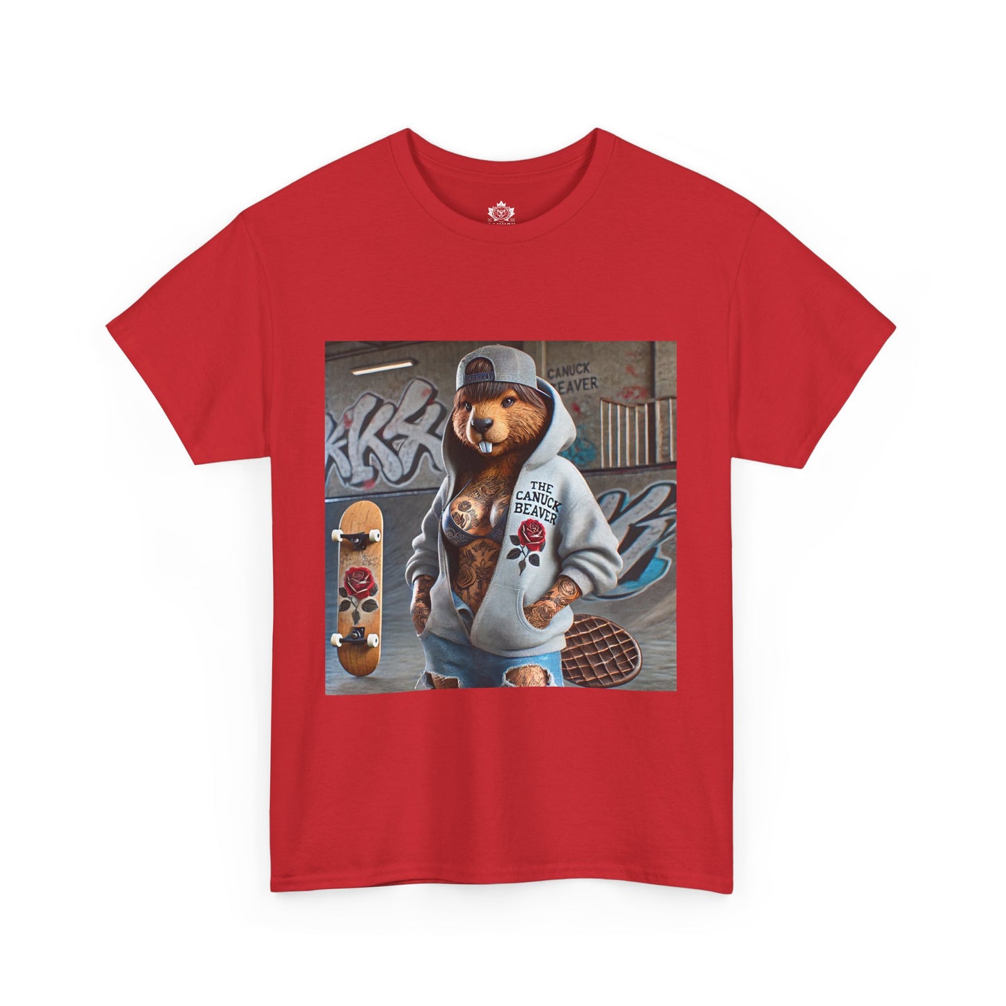 Skater Punk Tee - Female Beaver Design