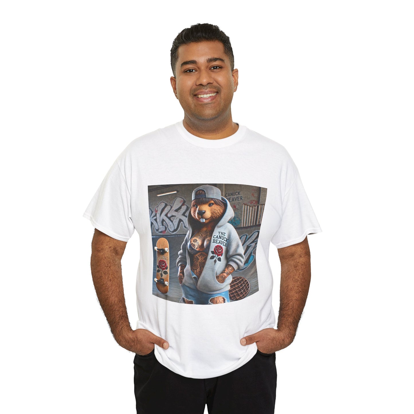 Skater Punk Tee - Female Beaver Design