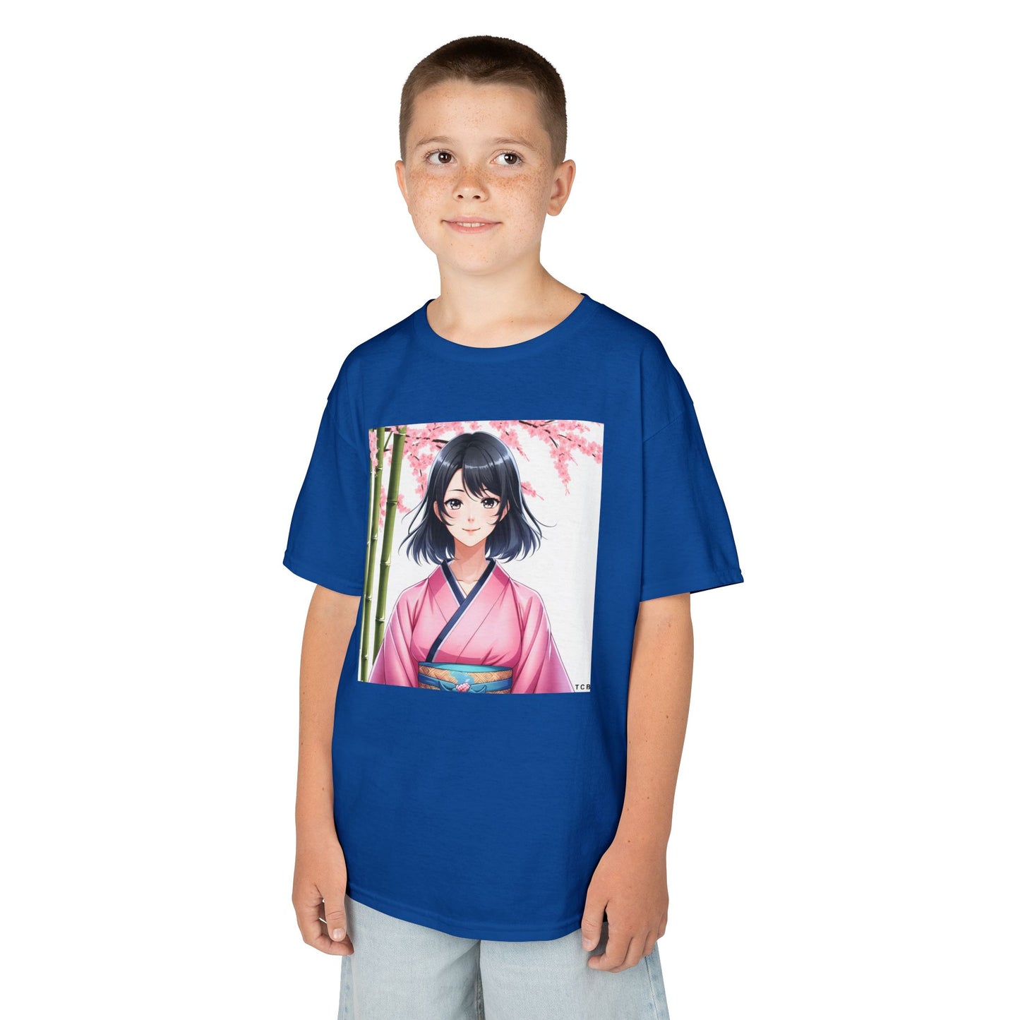Cherry Blossom Anime Kids Tee – Spring Sakura T-Shirt for Children
