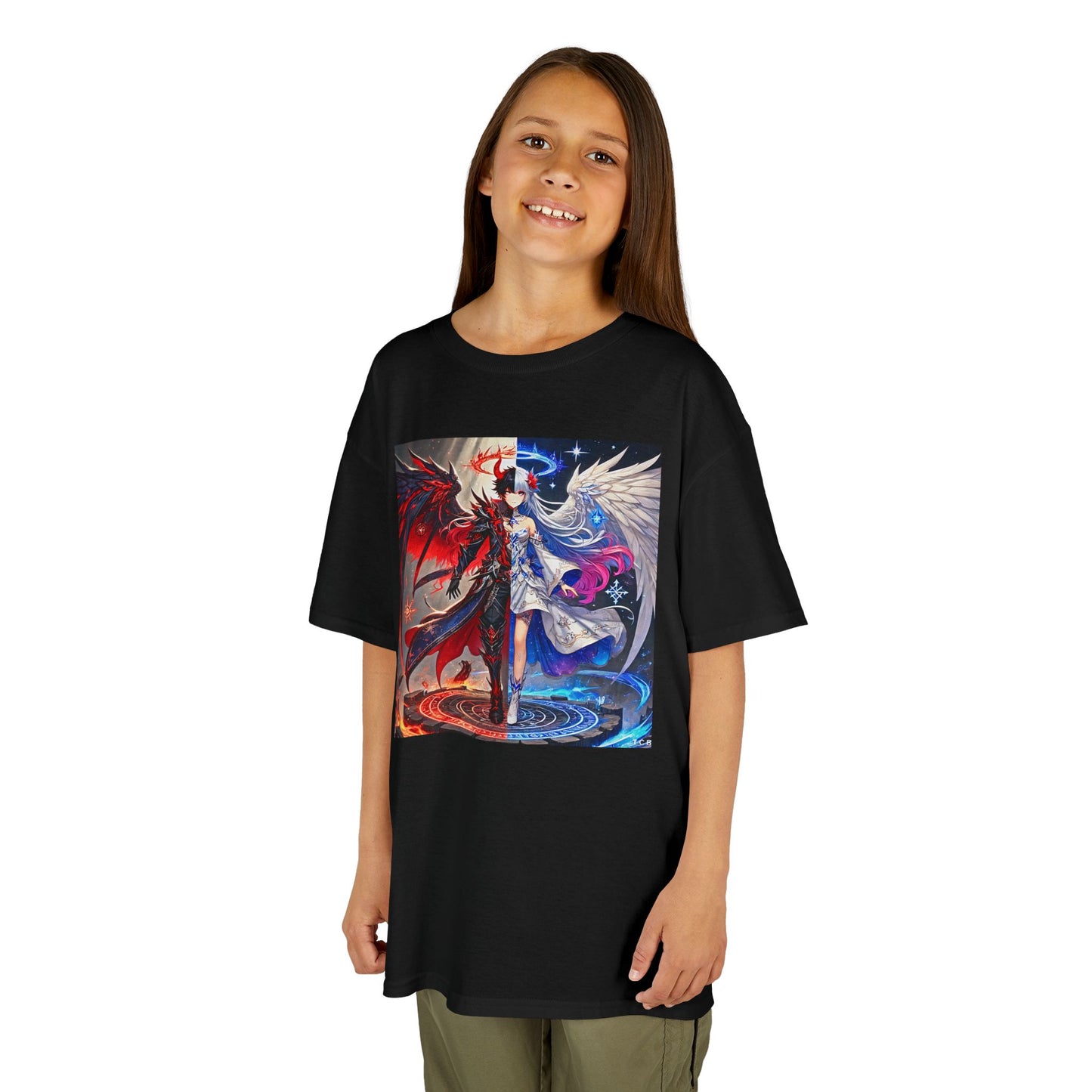 Kids Gemini Anime Tee – Zodiac Twins Graphic T-Shirt