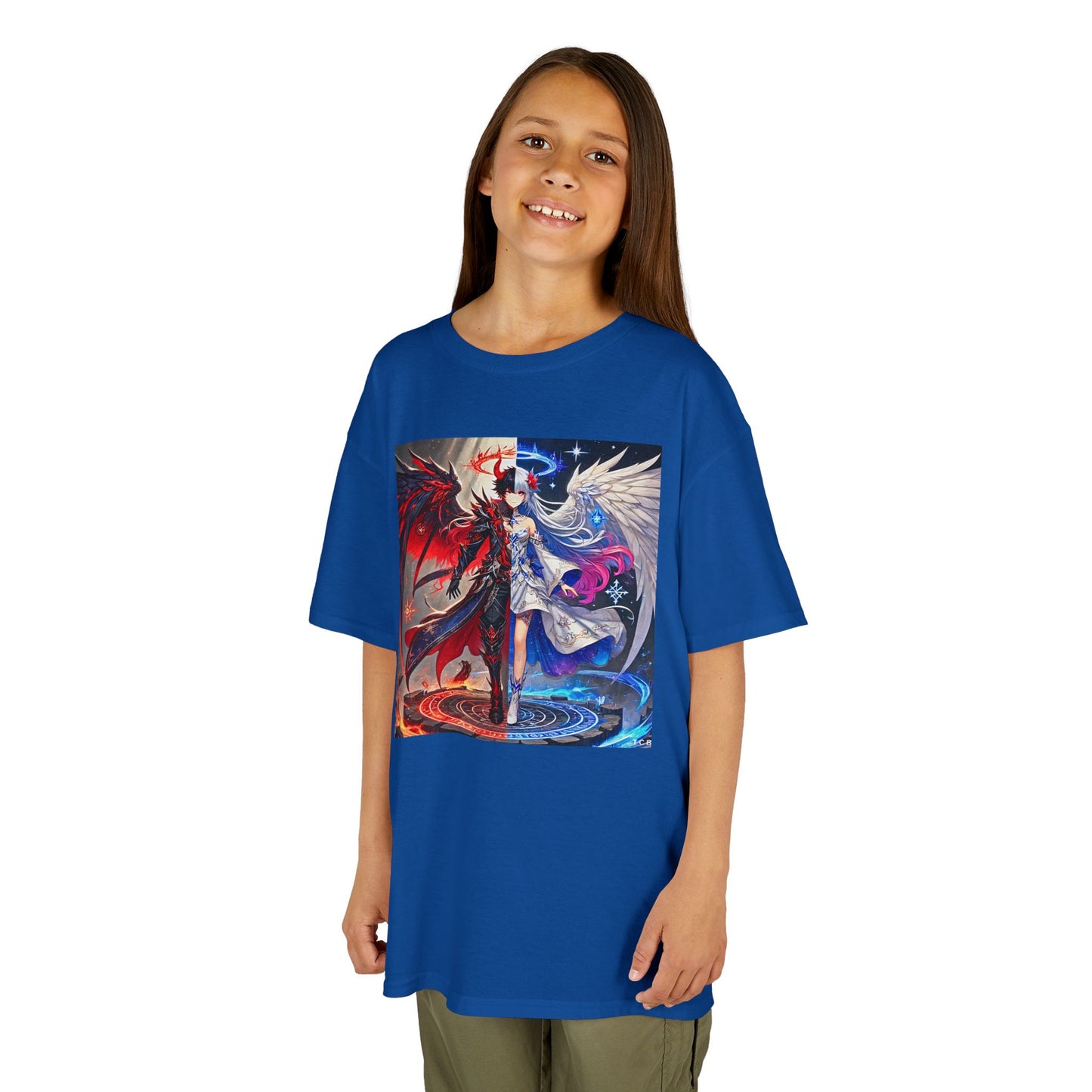 Kids Gemini Anime Tee – Zodiac Twins Graphic T-Shirt
