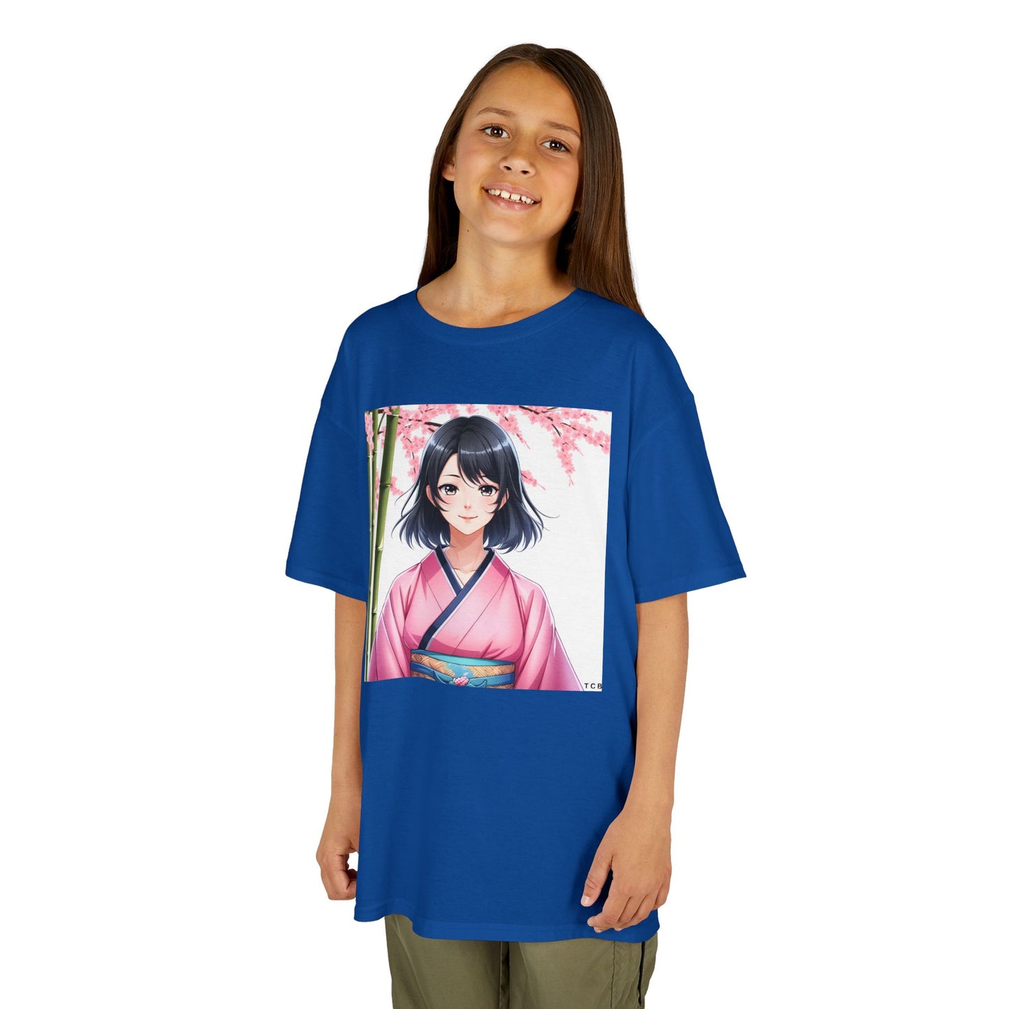 Cherry Blossom Anime Kids Tee – Spring Sakura T-Shirt for Children