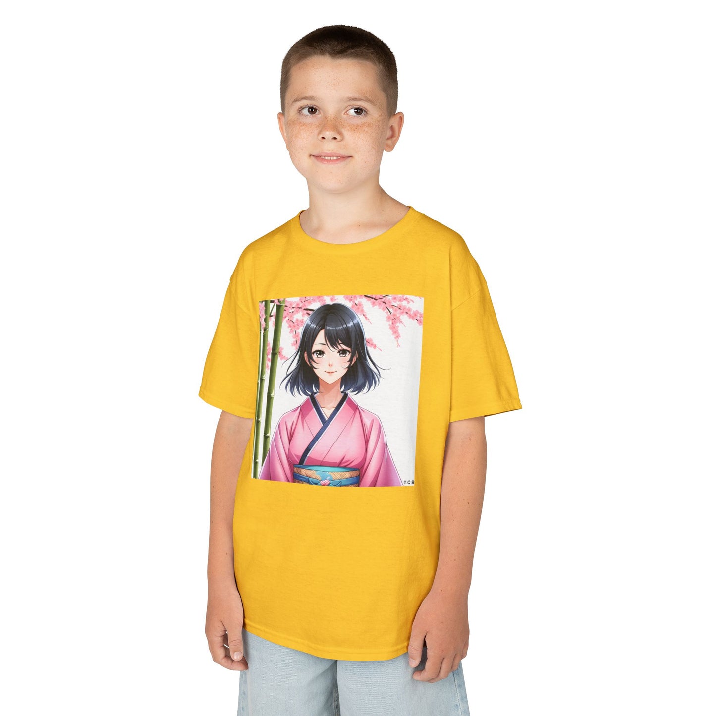 Cherry Blossom Anime Kids Tee – Spring Sakura T-Shirt for Children