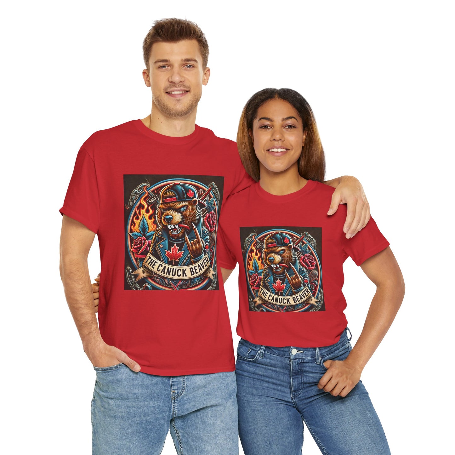 Punk Beaver Tee β Bold & Rebellious Canadian Streetwear