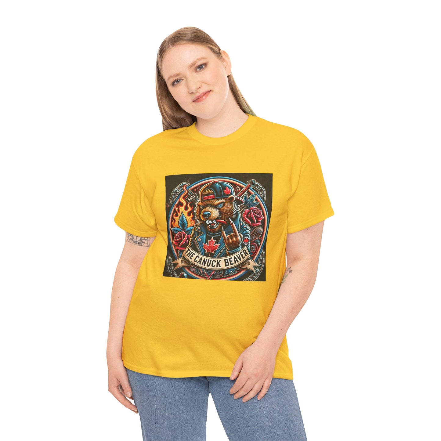 Punk Beaver Tee β Bold & Rebellious Canadian Streetwear