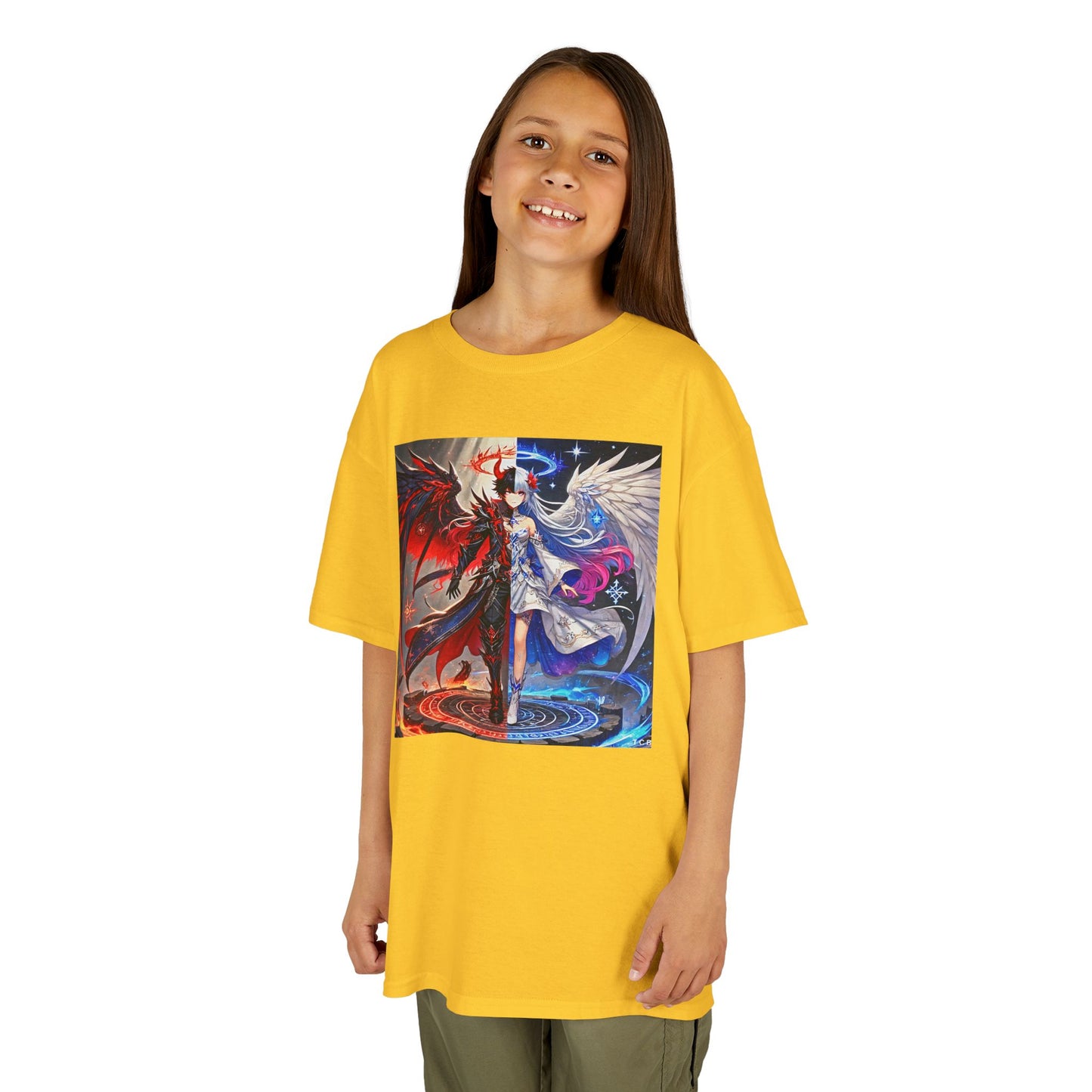 Kids Gemini Anime Tee – Zodiac Twins Graphic T-Shirt
