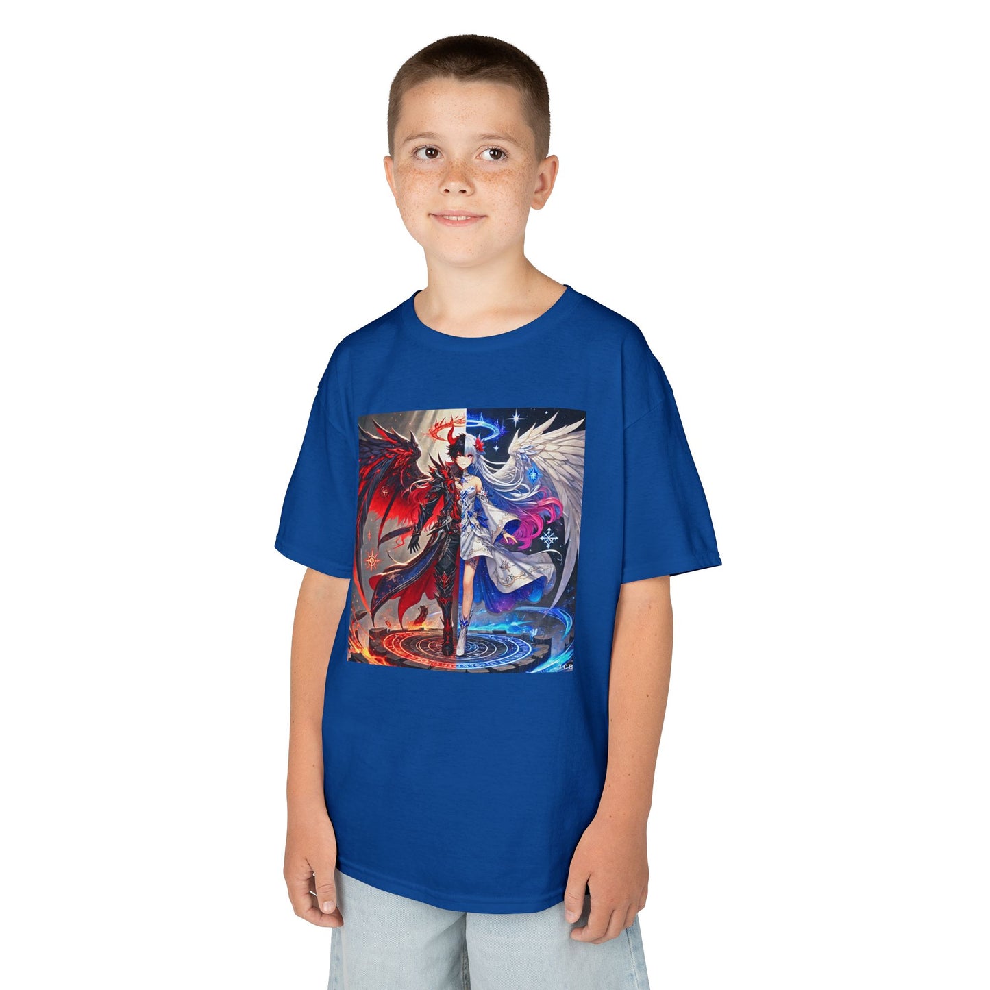 Kids Gemini Anime Tee – Zodiac Twins Graphic T-Shirt