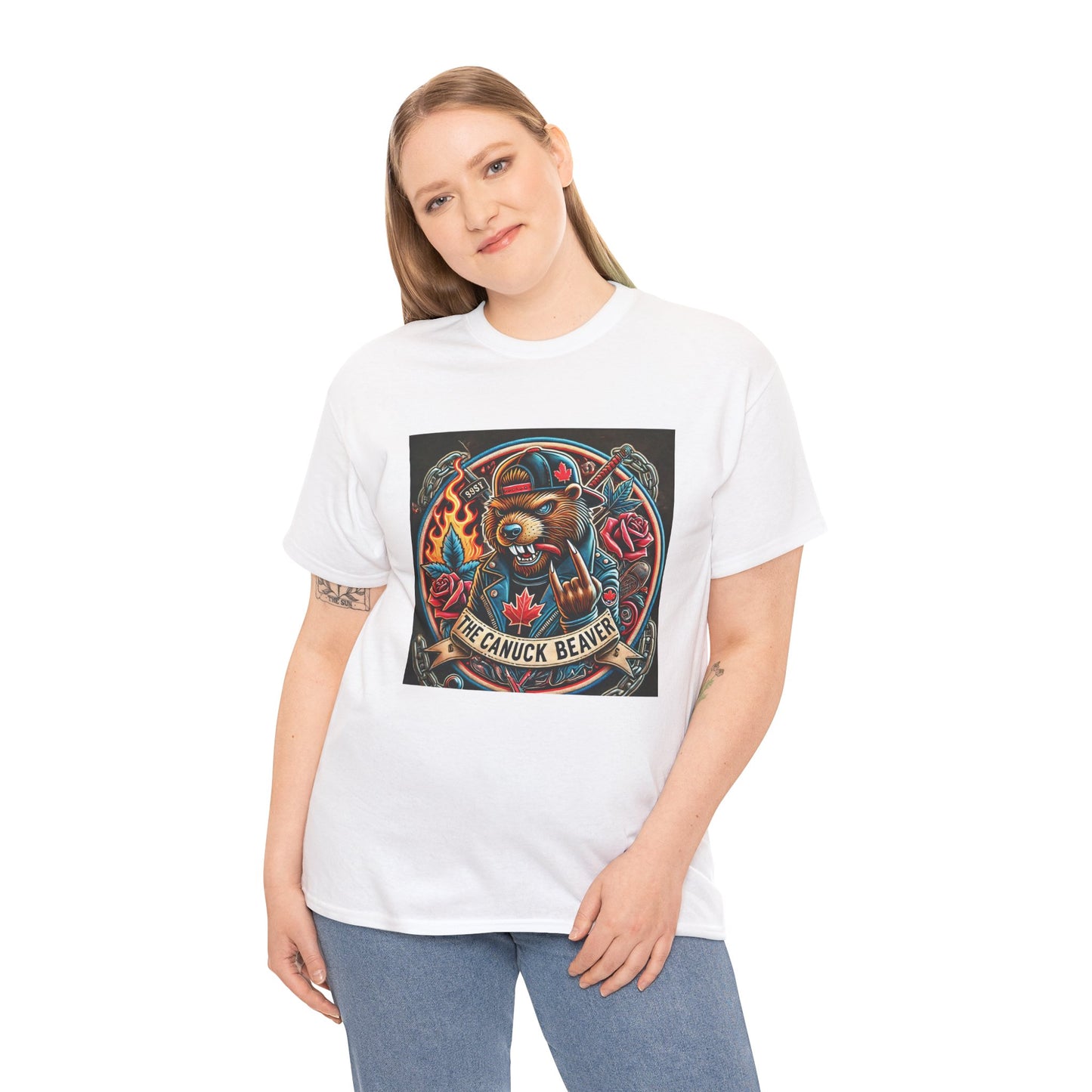 Punk Beaver Tee β Bold & Rebellious Canadian Streetwear