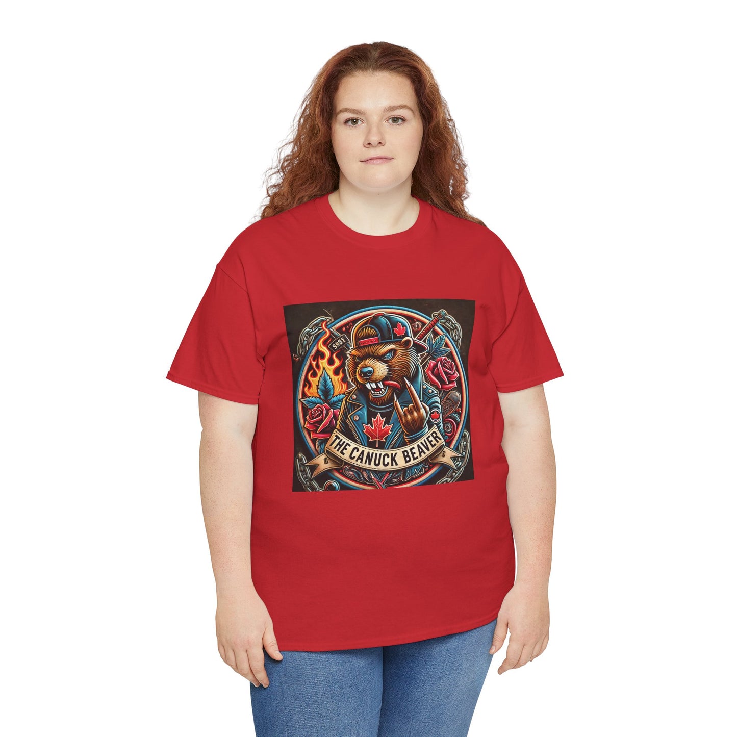 Punk Beaver Tee β Bold & Rebellious Canadian Streetwear