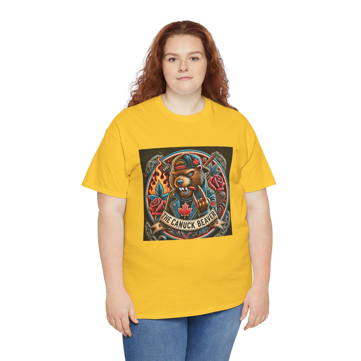 Punk Beaver Tee β Bold & Rebellious Canadian Streetwear