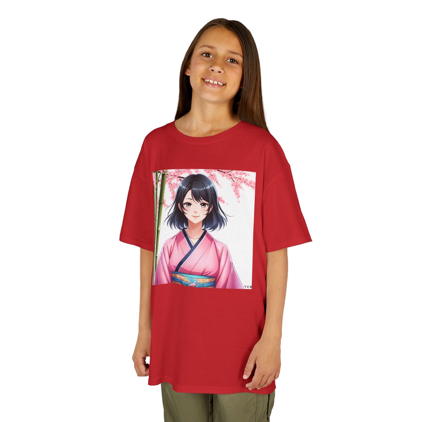 Cherry Blossom Anime Kids Tee – Spring Sakura T-Shirt for Children