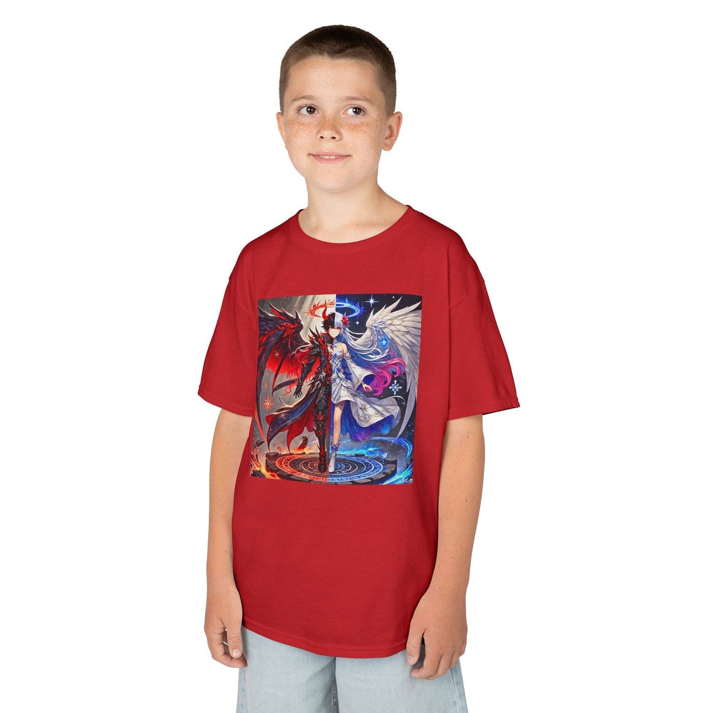 Kids Gemini Anime Tee – Zodiac Twins Graphic T-Shirt