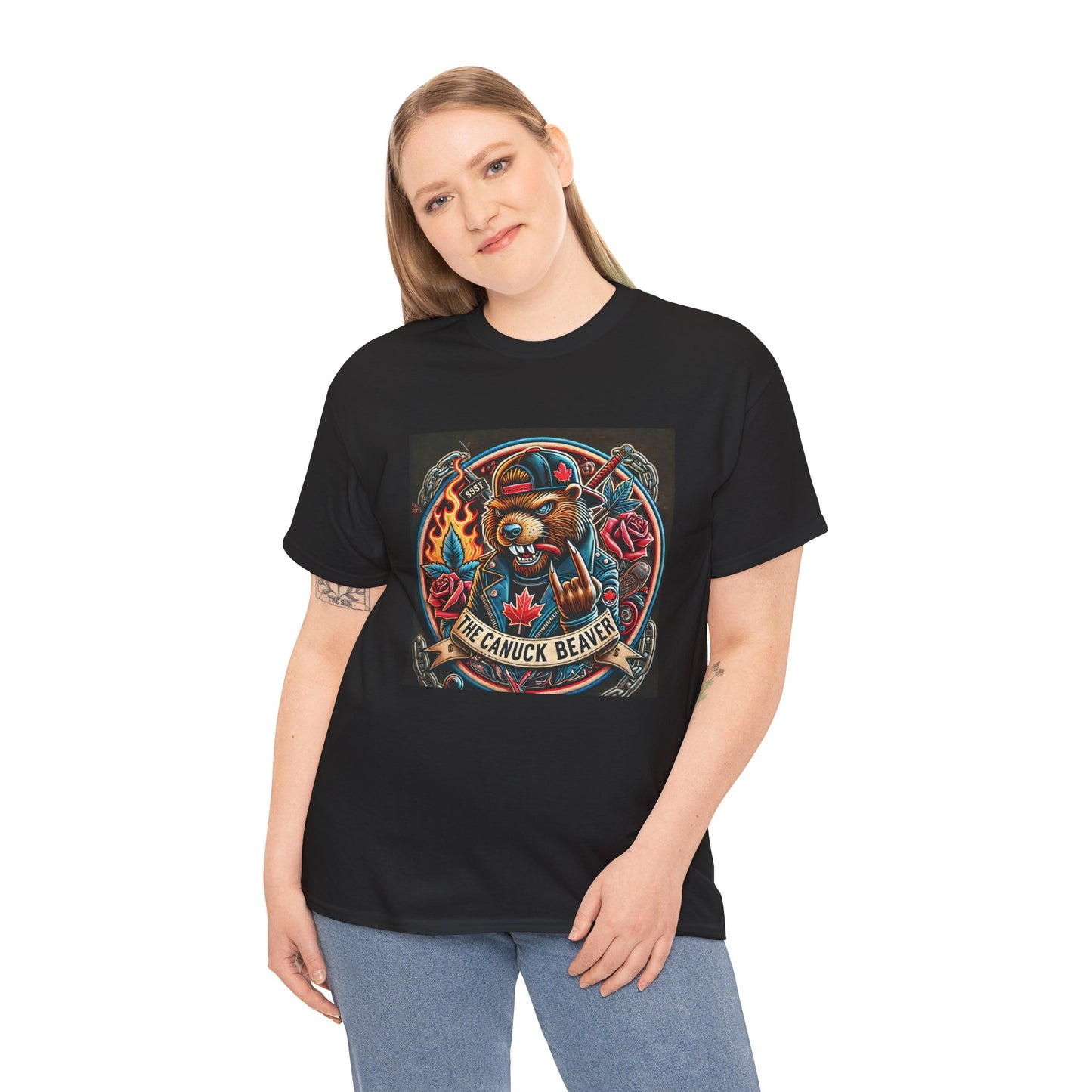 Punk Beaver Tee β Bold & Rebellious Canadian Streetwear