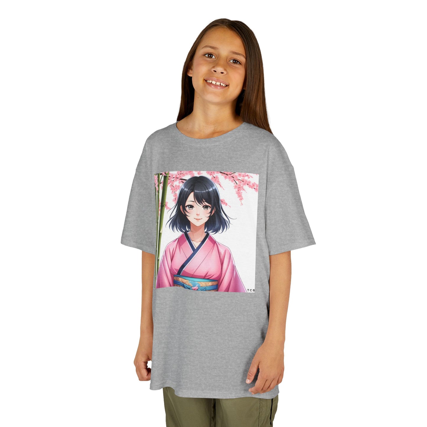 Cherry Blossom Anime Kids Tee – Spring Sakura T-Shirt for Children