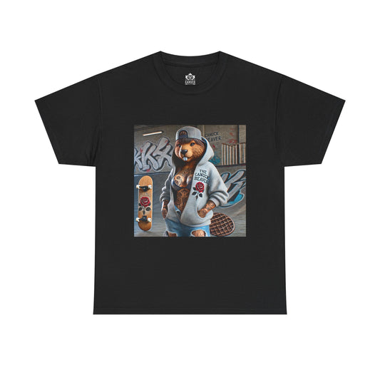 Skater Punk Tee - Female Beaver Design