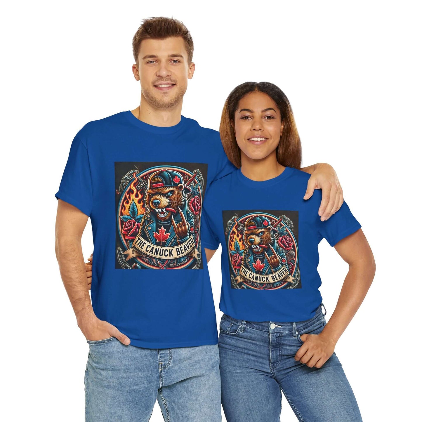 Punk Beaver Tee – Bold & Rebellious Canadian Streetwear