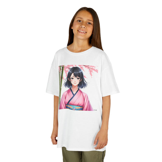 Cherry Blossom Anime Kids Tee – Spring Sakura T-Shirt for Children