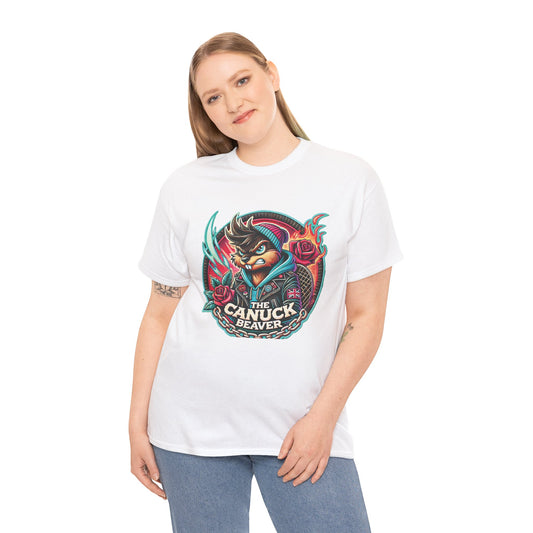 Punk Beaver Tee – Rebellious Canadian Streetwear Vibes