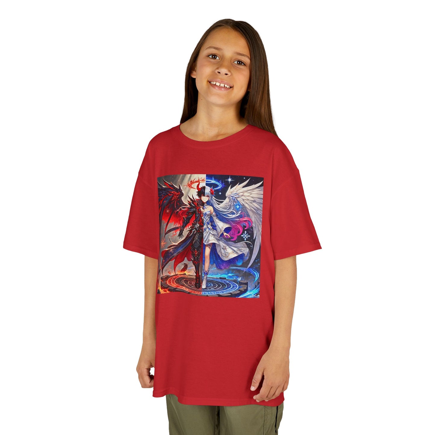 Kids Gemini Anime Tee – Zodiac Twins Graphic T-Shirt